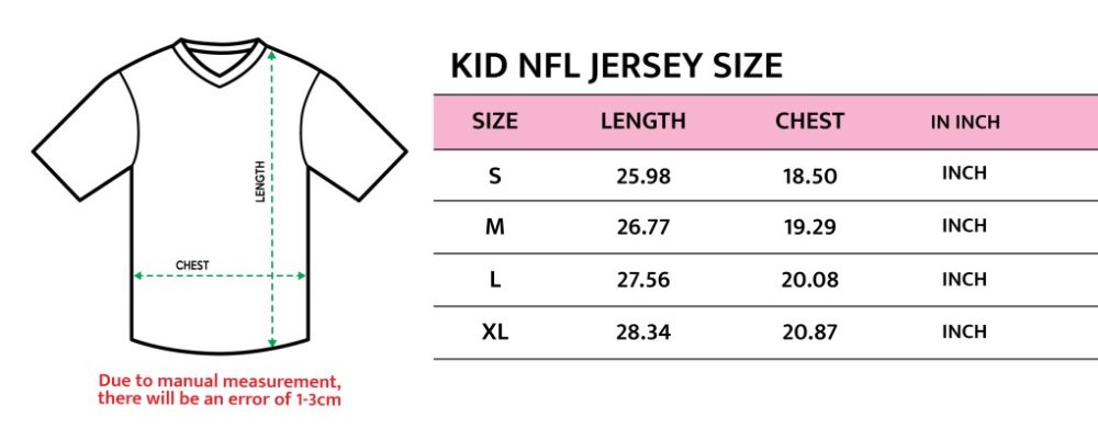 NFL Kid Jersey Size 1 scaled