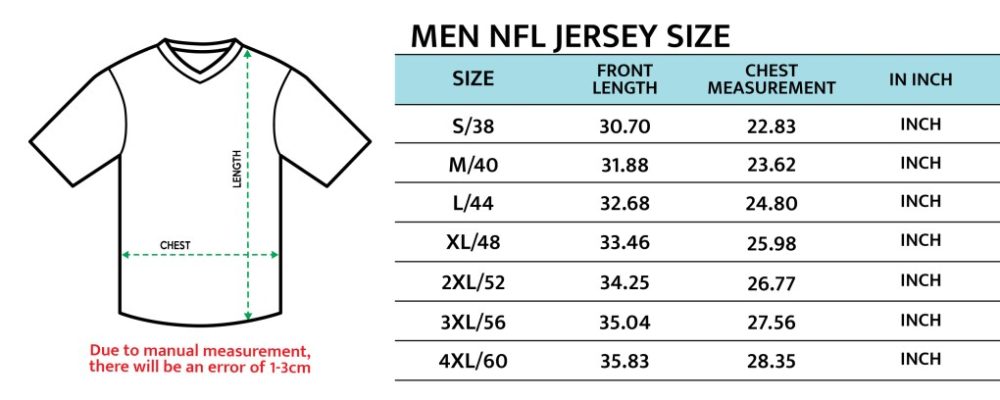 NFL Men Jersey Size 1 scaled