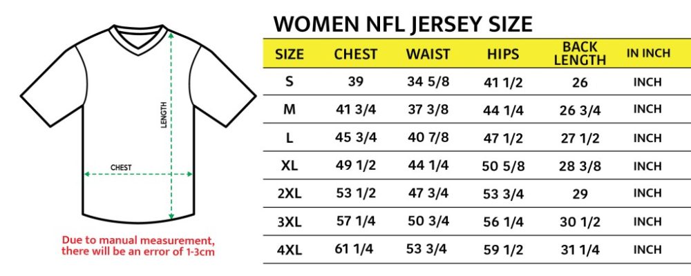 NFL Women Jersey Size NEW 1 scaled