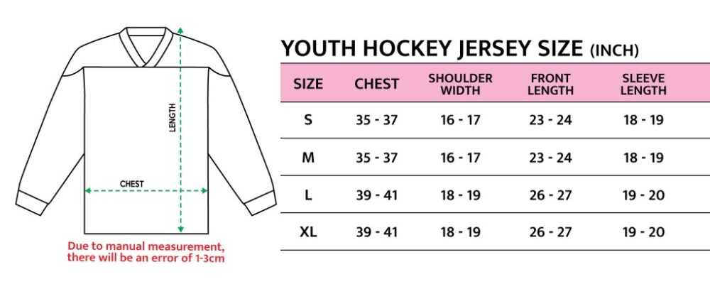 NHL Youth Hockey Jersey Size scaled